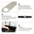 thumbnail image 3 of 10 Inch Sink Faucet Hole Cover, Stainless Steel Oval Deck Plate Faucet Escutcheon Sink plate, Black, 3 of 7