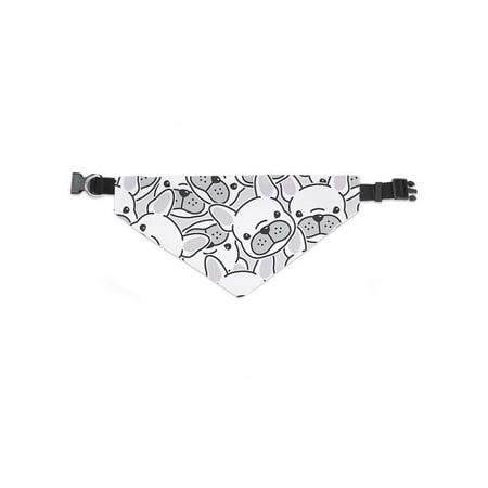 Cute Bulldog Faces Art Bandana -Image by Shutterstock, x-Large