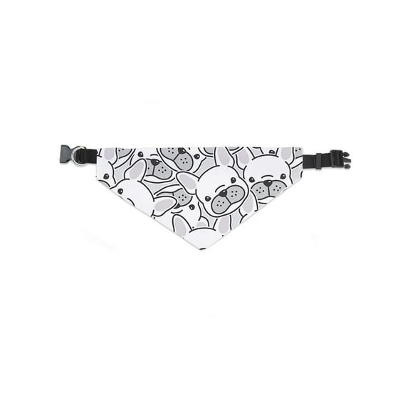 Cute Bulldog Faces Art Bandana  -Image by Shutterstock,  Small
