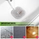 thumbnail image 5 of Paquete de 2 recogedores de pelo, cubierta de drenaje de ducha de silicona con 4 ventosas, fácil de instalar para baño, bañera, cocina (gris), 5 of 5