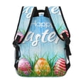 thumbnail image 2 of Hirioo Happy Easter Print Laptop Backpack Lightweight Casual Travel Daypack for College Workplace Travel, 2 of 5