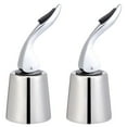 thumbnail image 3 of Shisuyan BESTONZON 2 Pcs Bouchons de Bouteilles de Vin en Acier Inoxydable Bouchons de Bouteilles de Boisson Réutilisables Scelleur de Bouteilles, 3 of 8
