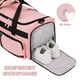 thumbnail image 5 of Bolsa de viaje MAXTOP, bolsa de gimnasio para mujer, rosa con compartimento para zapatos, 5 of 8