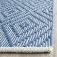 thumbnail image 4 of SAFAVIEH Montauk Kimberlyn Geometric Diamond Cotton Area Rug, Blue/Ivory, 5' x 7', 4 of 8