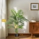 thumbnail image 2 of QinaQin Set de palmeras artificiales Golden Cane de 4 pies en maceta, follaje decorativo para interior o exterior, ideal para hogar u oficina, 2 of 6