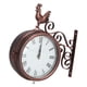 thumbnail image 2 of Reloj de pared de gallo, reloj de pared de hierro forjado silencioso para sala de estar para jardín,Reloj de pared Reloj de pared de doble cara Reloj de pared redondo Reloj de pared de hierro forjado Higoodz Cocina, Decoración y Otros, 2 of 7