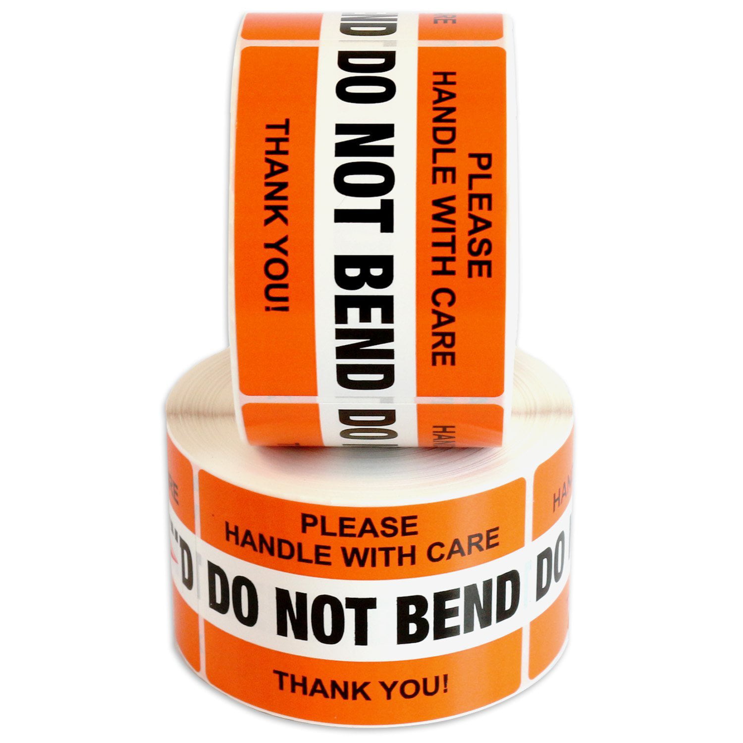 2 ROLLS DO NOT BEND STICKERS HANDLE WITH CARE 1“ x 3” SHIPPING 2000 LABELS 
