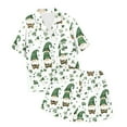 thumbnail image 4 of MIASHUI Pyjama de la Saint-Patrick pour Filles, Haut à Manches Courtes et Shorts, Ensemble 2 Pcs, Vert, 3-4 Ans, 4 of 4