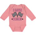 thumbnail image 3 of Inktastic I Love Racing Rally Flags Girls Girls Long Sleeve Baby Bodysuit, 3 of 5