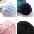 thumbnail image 3 of Gorro De Punto De Invierno Para Niños, Conjunto De Guantes, Dinosaurio De Dibujos Animados, Unicornio, Gorro Cálido De Punto Con Pompón, Regalos Para Niños Y Niñas seitruly AP008000-01, 3 of 6
