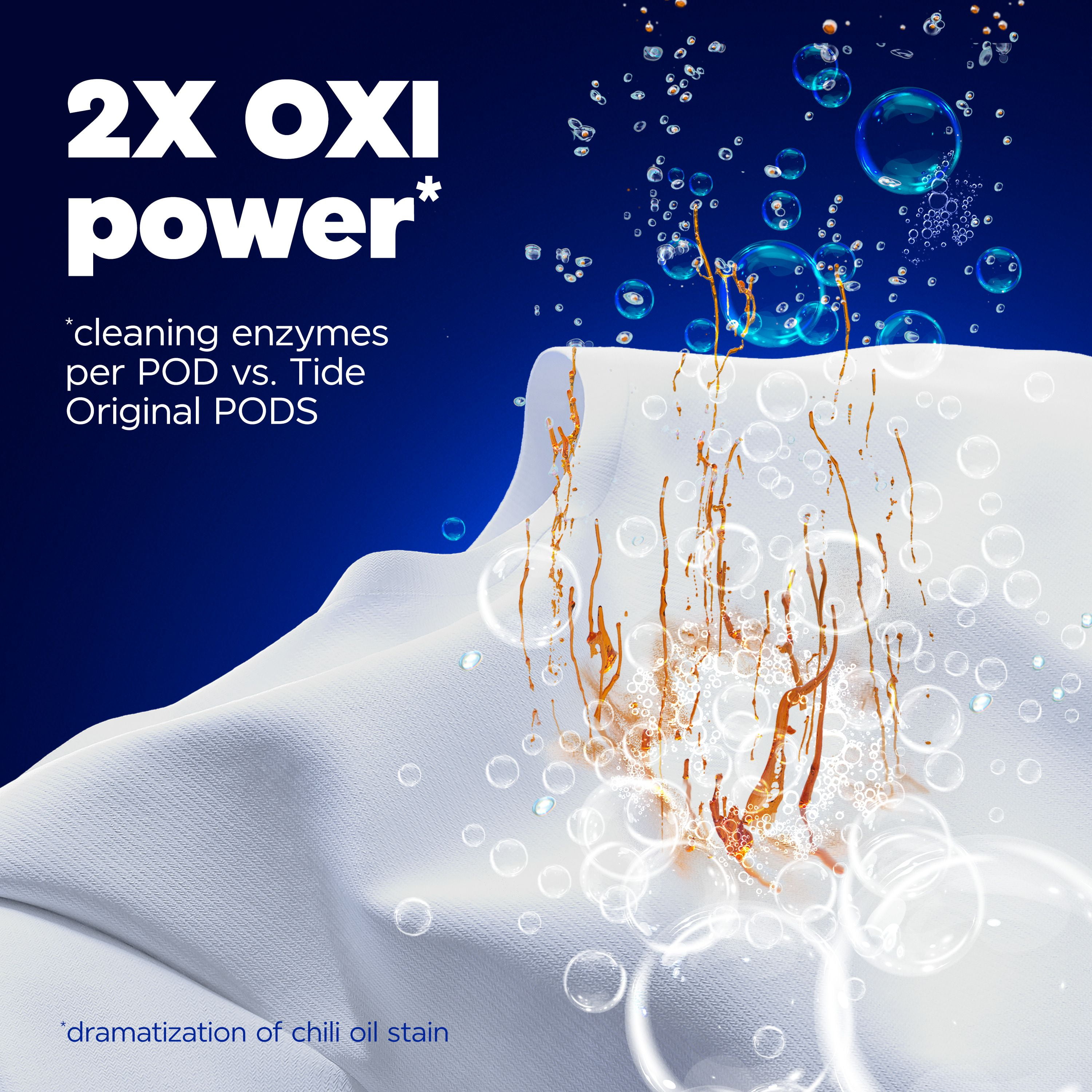 Tide Oxi Max Power PODS Laundry Detergent Pods, 45 Count, Stain Remover Plus Oxi Power
