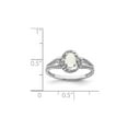 thumbnail image 4 of Gem & Harmony 3/10 Carat (Ctw) Opal Lab Created Sterling Silver Ring for Women, 4 of 6