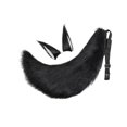 thumbnail image 5 of Anime Lobo zorro/gato cola de felpa + 2 Clip orejas Prop Halloween Cosplay nuevo, 5 of 5