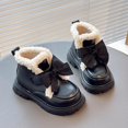 thumbnail image 6 of Bnwani Girls Winter Boots Ankle Fleece Lined Velvet Soft Bow Soft-Soled Princess Booties 3-9 Years, 6 of 9