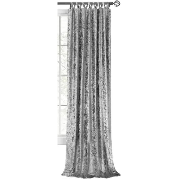Harper Criss-Cross Window Curtain Panel - 50x84 Grey