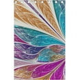 thumbnail image 3 of Coolnut Window Curtains Beautiful Fractal Butterfly Thermal Insulated Blackout Grommet Printed Window Treatment Drapes - 84x55 in - Polyester 2 Panels, 3 of 5