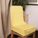thumbnail image 3 of Funda de asiento de silla con respaldo corto, funda de taburete para cocina, hotel, salón, fiesta Amarillo, 3 of 9