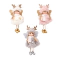 thumbnail image 2 of Kearding Árbol de Navidad, muñeco de Ángel, adorables adornos navideños, diseño de escena interesante, muñecos de Navidad, adornos para festivales, Kits de decoración para fiestas Gris Kearding HA070275-03, 2 of 6