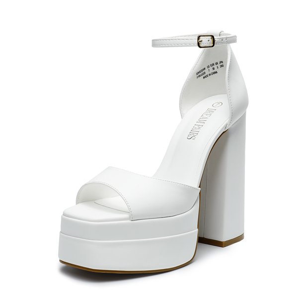 DREAM PAIRS Sandalias de Tacón Altos con Plataforma para Mujer