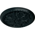 thumbnail image 3 of Ekena Millwork 17 1/8"OD x 1 1/2"P Washington Ceiling Medallion (Fits Canopies up to 2 7/8"), Hand-Painted Night Shade, 3 of 6