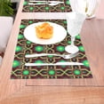 thumbnail image 5 of XMXY Woven Placemats Set of 6 PCS, Bright Brown Bronze Green Table Mats Washable Heat Resistant Placemats, 5 of 6
