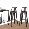 thumbnail image 6 of Simpli Home Rayne 30" Metal Bar Stool in Gray (Set of 2), 6 of 11