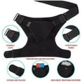 thumbnail image 3 of Shoulder Protector, Adjustable Breathable Sports Care Single Shoulder Support Back Brace Guard Strap Belt for Relieve Shoulders Pain (Color : Black), 3 of 7