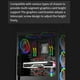 thumbnail image 1 of Soporte Vertical para Tarjeta Gráfica ARGB Soporte para Tarjeta Gráfica Soporte Vertical Ajustable de 5 V y 3 Pines con Luces LED,A, 1 of 5