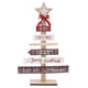 thumbnail image 1 of Adornos de mesa navideños, decoración de letrero de madera con base para regalos, decoración del hogar, accesorio de diseño rojo, 1 of 10