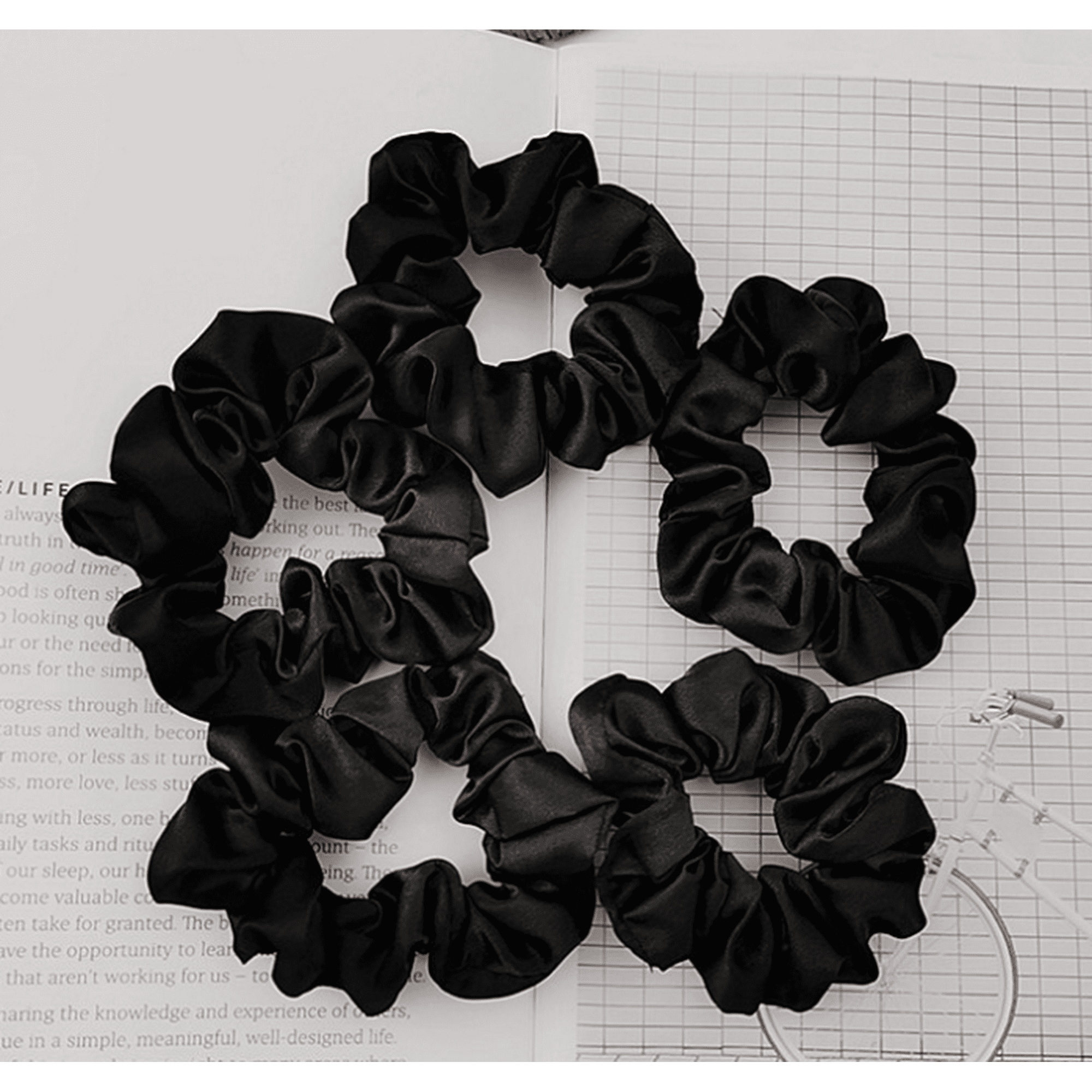 JHIJHOO Hair Ties Satin - Scrunchy for Girls Women Thick Hair Cute Hairties Hair Accessories Ponytail Holder Elastic(black) | Walmart Canada JHIJHOO Hair Ties Satin - Scrunchy for Girls Women Thick Hair Cute Hairties Hair Accessories Ponytail Holder Elastic(black) | Walmart Canada