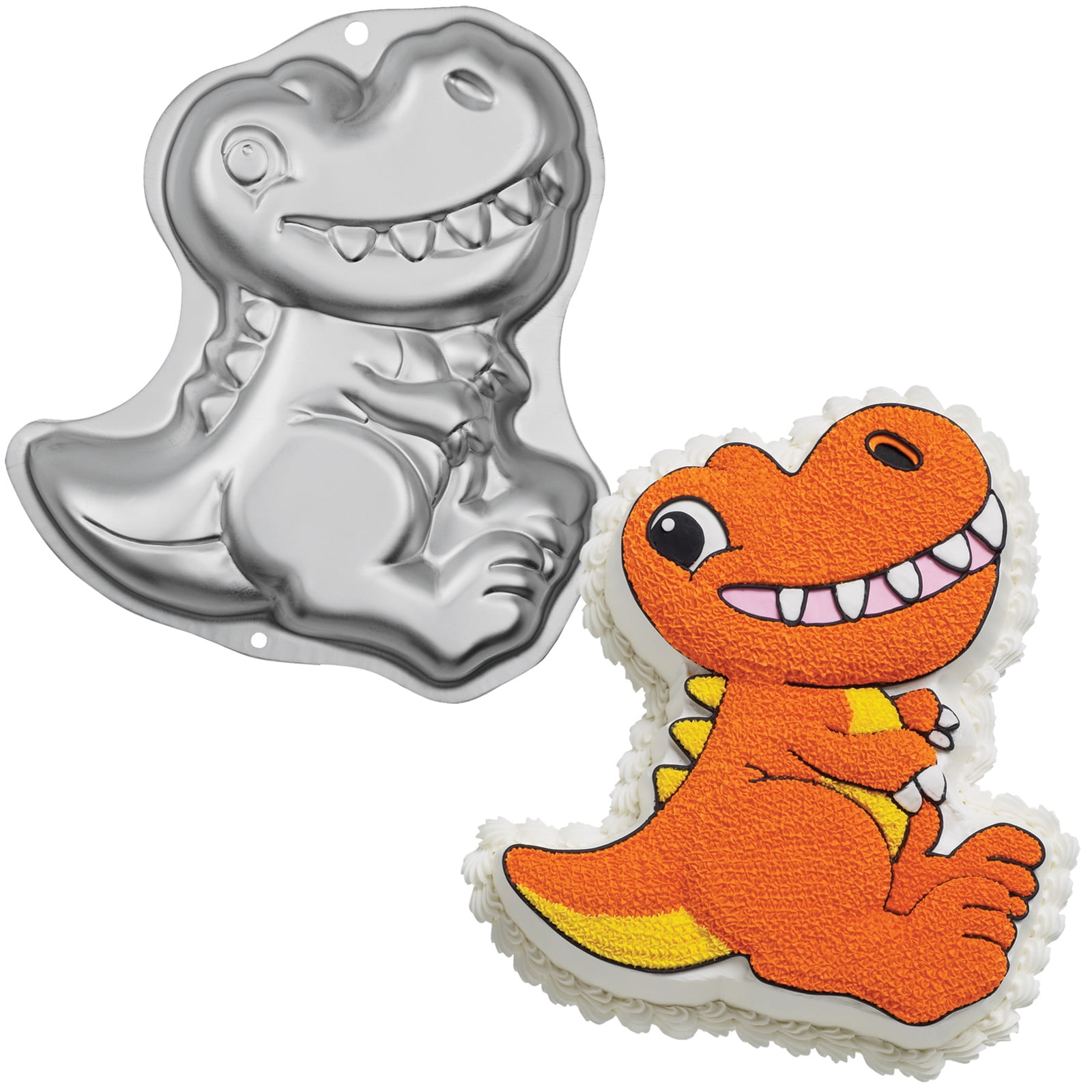 Dinosaur cake pan wilton sale
