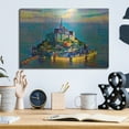 thumbnail image 2 of Luxe Metal Art 'France Normandy Mont Saint-michel' by Pedro Gavidia Metal Wall Art, 16" x 12", 2 of 8