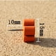 thumbnail image 3 of 20 chinchetas decorativas de madera con forma de flor para tablero de corcho naranja, 3 of 7