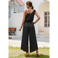 thumbnail image 4 of Sleeveless Wide-Leg Jumpsuit Black L, 4 of 9