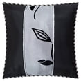 thumbnail image 3 of Nanshing Pastora 7 Piece Luxury Glam Leaves Print, Silver, California King, 3 of 10