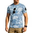 thumbnail image 3 of Men's Quick Dry T Shirts Athletic Running Gym Workout Tops Camo Print Short Sleeve Tee Shirts for Men, 3 of 7