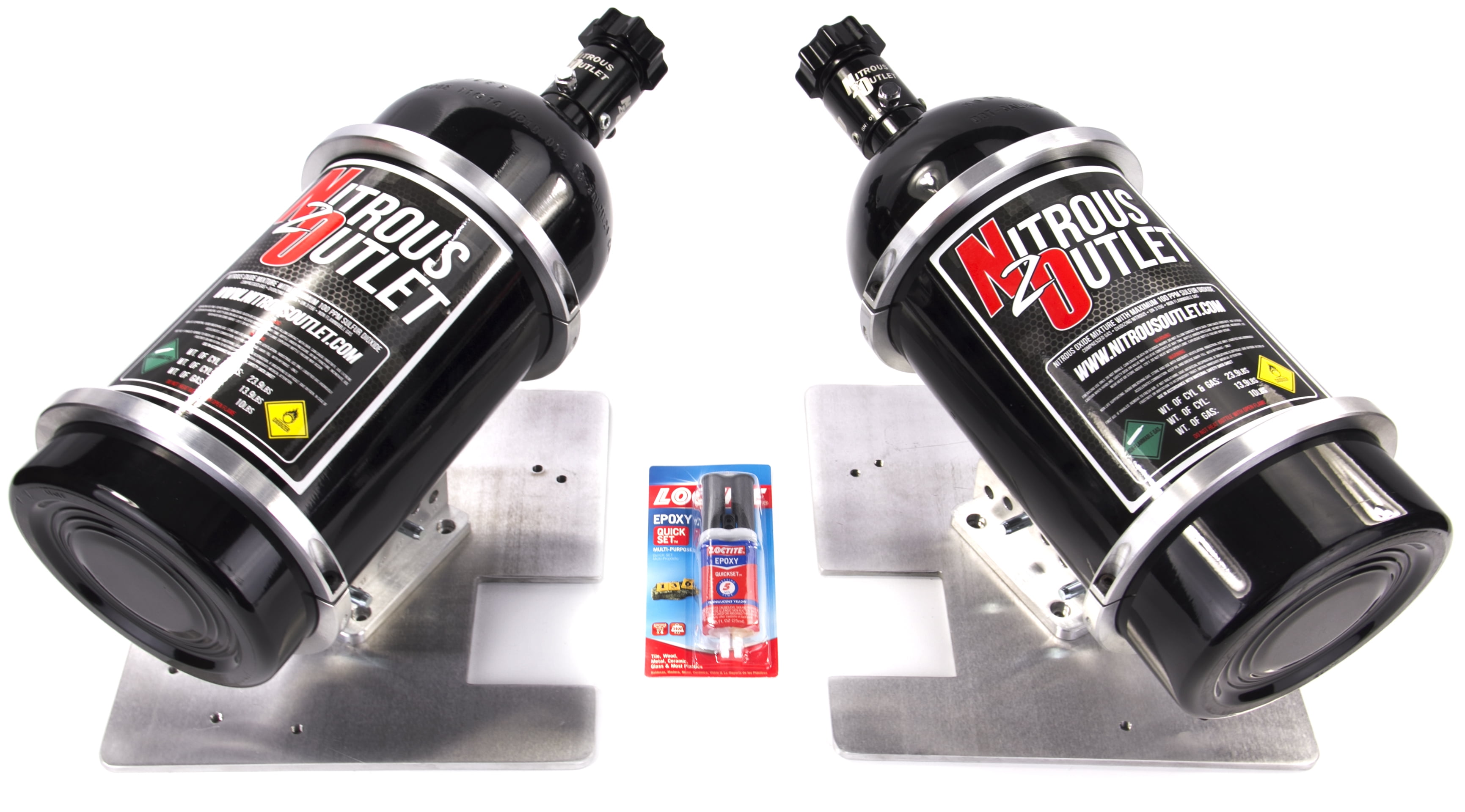 Nitrous Outlet 9704 Corvette Dual 10lb/15lb Nitrous Bottle Bracket