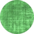 thumbnail image 1 of Ahgly Company Indoor Round Persian Emerald Green Traditional Area Rugs, 7' Round, 1 of 4