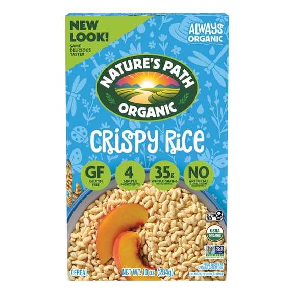 Nature's Path Organic Breakfast Cereal, Crispy Rice, 10oz Box