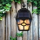 thumbnail image 4 of Lámpara solar LED de pared retro con llama, lámpara de jardín impermeable para exteriores, 4 of 5