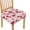 Pink-Strawberry Daisy, variant on HELLHERO Capybara Lemon Print Chair Seat Covers for Dining Room Stretch, Dustproof Cushion Slipcovers for Kitchen, Dining Chair Seat Protector, Green