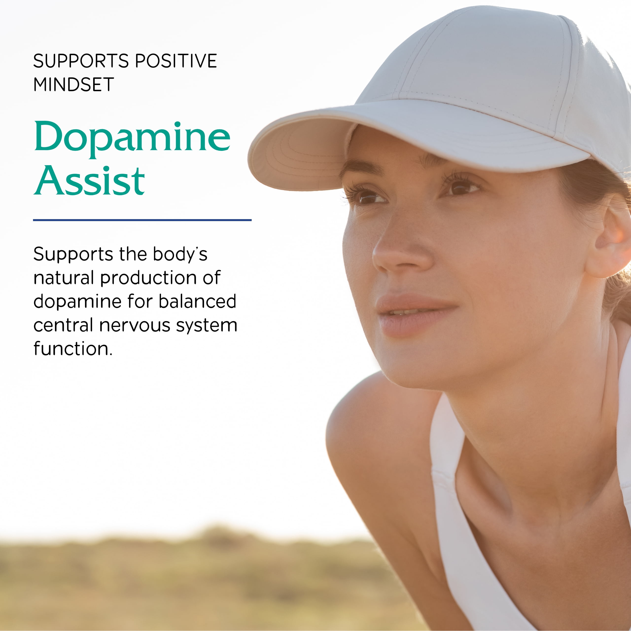 Vitanica Dopamine Assist, Dr Formulated Dopamine Supplement, L-Tyrosine, Mucuna Pruriens Neurotransmitter Mood Support, Vitamin B6, Folate, Green Tea Extract Quercetin Vegan, 60 Capsules
