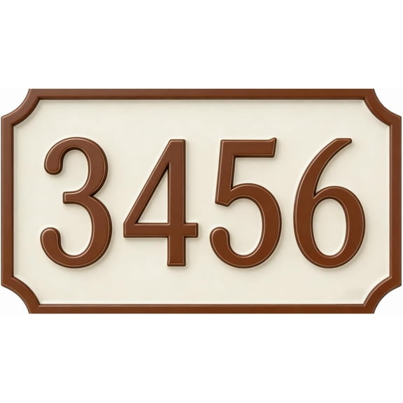 Customt Metal House Numbers Sign House Address Plaques Personalized Address Numbers for House With Flag Address Signs Outdoor/Outside