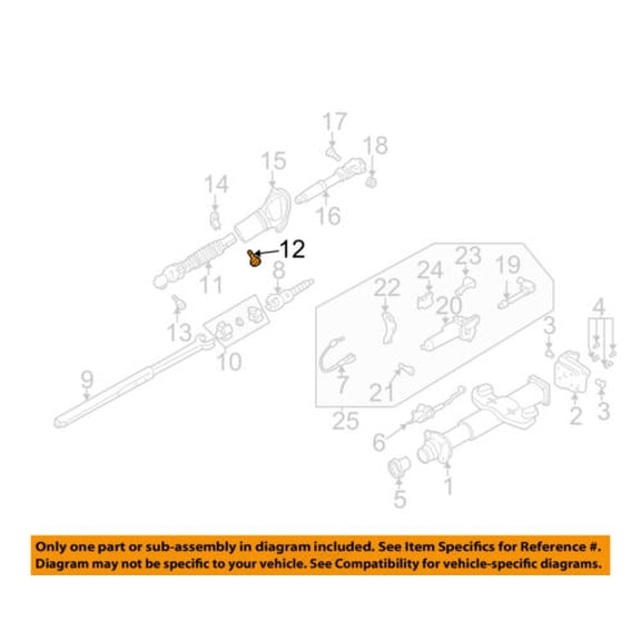 GM OEM Steering Column-Coupling Shaft Bolt 26030302