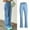 Blue, variant on Womens Solid Color Mid Waist Casual Stretch Jeans Loose Jeans Womens Pants Straight Leg Pants Womens Long Pants on Pants Women High Waist Denim Pants Denim Waist Women Designer Pants Boyfriend