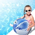 thumbnail image 5 of Shark Inflatable Beach Ball for Kids 16 Inch, Transparent Inflatable Ball for Beach Toys for Kids and Toddlers, Large Pool Ball - Pool Toys and Summer Beach Party Favors., 5 of 5