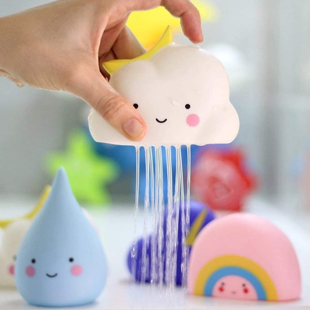 4Pcs Smooth Watering Bath Toys for Kids Bathtub Swimming Pool