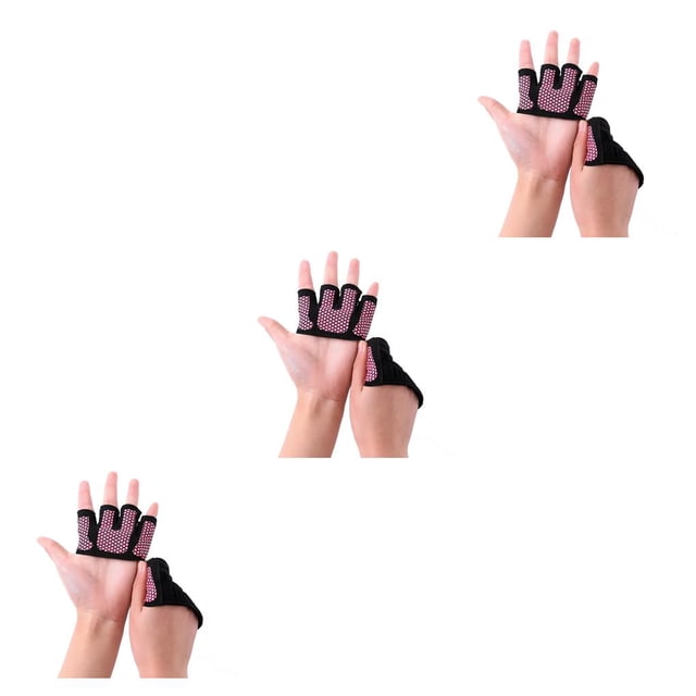 Guardoinrt 1 Paire de Gants de Musculation Antidérapants Demi-Doigts Protecteur de Main Entraînement Physique FS5977-04 3Ensemble