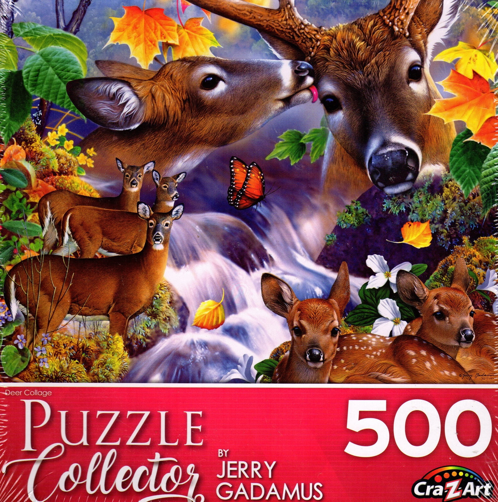 Puzzle Collector 500 Piece Puzzle Deer Collage