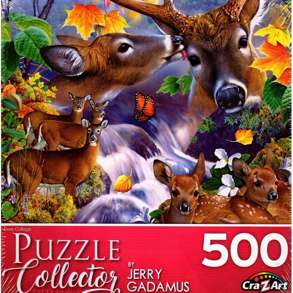 Puzzle Collector 500 Piece Puzzle - Deer Collage